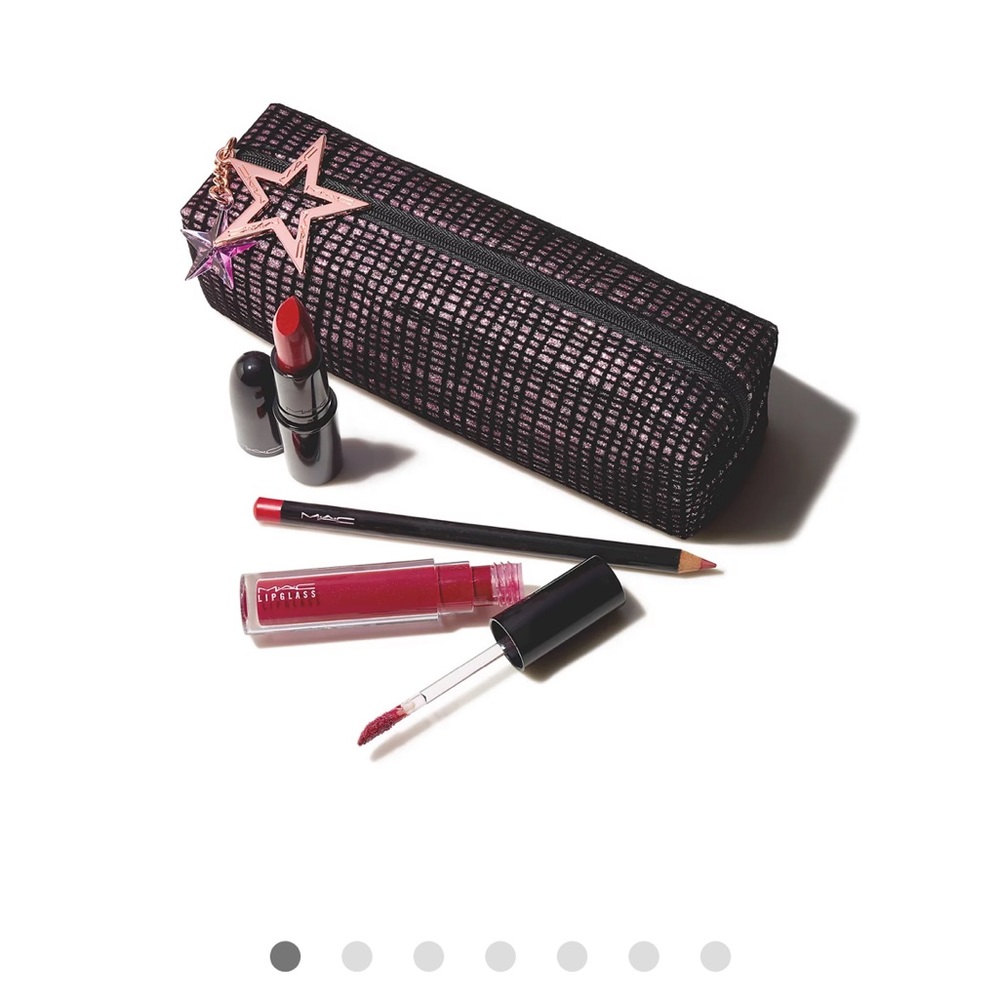 MAC Cosmetics Starlit Lip Bag Set - RED